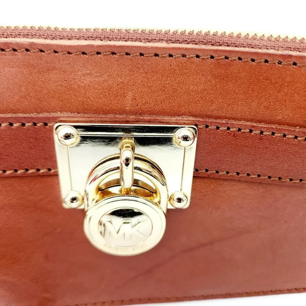 Michael Kors Women's Brown Leather FannyPack Belt Small Wallet